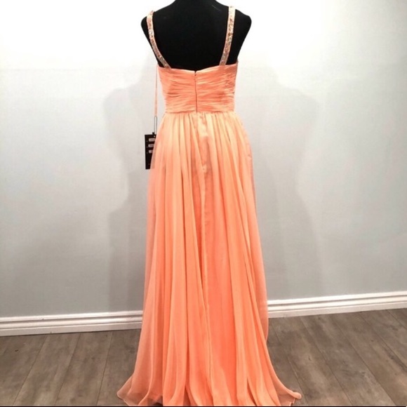 BNWT Nina Canacci beaded chiffon gown - Picture 6 of 14
